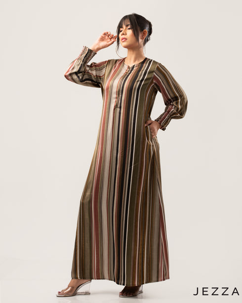 Satin A-Line Dress 63731